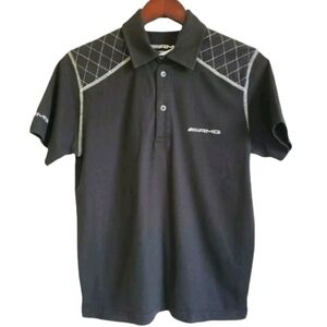 MERCEDES-BENZ AMG XS/S‎ Black & Gray Short Sleeve Polo Shirt